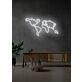 World map Neon Adventure Awaits in Glowing Lines