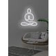 Yoga Calming Neon for Mindful and Spiritual Practice