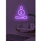 Yoga Calming Neon for Mindful and Spiritual Practice