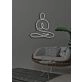 Yoga Calming Neon for Mindful and Spiritual Practice