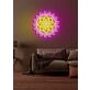 Yoga flower Serene Neon Bloom for Peaceful Spaces