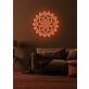Yoga flower Serene Neon Bloom for Peaceful Spaces
