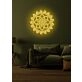 Yoga flower Serene Neon Bloom for Peaceful Spaces