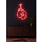 Boxing Gloves Neon Fighting Spirit Illuminated