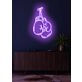 Boxing Gloves Neon Fighting Spirit Illuminated