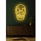 Skull Neon Skilt Edgy Neon Art for a Bold Statement