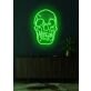 Skull Neon Skilt Edgy Neon Art for a Bold Statement
