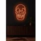 Skull Neon Skilt Edgy Neon Art for a Bold Statement