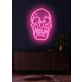 Skull Neon Skilt Edgy Neon Art for a Bold Statement