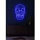 Skull Neon Skilt Edgy Neon Art for a Bold Statement