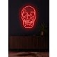 Skull Neon Skilt Edgy Neon Art for a Bold Statement