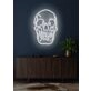 Skull Neon Skilt Edgy Neon Art for a Bold Statement