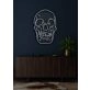 Skull Neon Skilt Edgy Neon Art for a Bold Statement