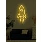 Rocket Neon Soaring High with Ambition and Dreams