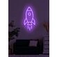 Rocket Neon Soaring High with Ambition and Dreams