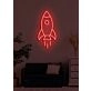 Rocket Neon Soaring High with Ambition and Dreams