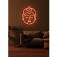 Buddha Neon Serene Illumination Reflecting Peace and Enlightenment