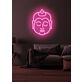 Buddha Neon Serene Illumination Reflecting Peace and Enlightenment