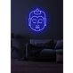 Buddha Neon Serene Illumination Reflecting Peace and Enlightenment