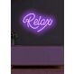 Relax Neon Gentle Reminder to Unwind and Take It Easy in a Soothing Glow