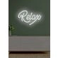 Relax Neon Gentle Reminder to Unwind and Take It Easy in a Soothing Glow
