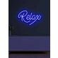 Relax Neon Gentle Reminder to Unwind and Take It Easy in a Soothing Glow