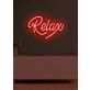 Relax Neon Gentle Reminder to Unwind and Take It Easy in a Soothing Glow