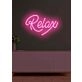 Relax Neon Gentle Reminder to Unwind and Take It Easy in a Soothing Glow