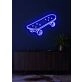 Skateboard Neon Dynamic Display Capturing the Spirit of Adventure and Freedom