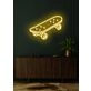 Skateboard Neon Dynamic Display Capturing the Spirit of Adventure and Freedom
