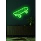 Skateboard Neon Dynamic Display Capturing the Spirit of Adventure and Freedom