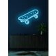 Skateboard Neon Dynamic Display Capturing the Spirit of Adventure and Freedom