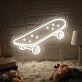 Skateboard Neon Dynamic Display Capturing the Spirit of Adventure and Freedom