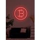 Bitcoin Neon Dazzling Symbol of the Digital Age's Currency Revolution
