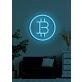 Bitcoin Neon Dazzling Symbol of the Digital Age's Currency Revolution
