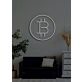 Bitcoin Neon Dazzling Symbol of the Digital Age's Currency Revolution