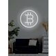 Bitcoin Neon Dazzling Symbol of the Digital Age's Currency Revolution
