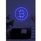 Bitcoin Neon Dazzling Symbol of the Digital Age's Currency Revolution