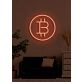 Bitcoin Neon Dazzling Symbol of the Digital Age's Currency Revolution