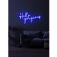 Hello Gorgeous Neon Flattering Greeting in Light