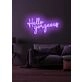 Hello Gorgeous Neon Flattering Greeting in Light