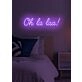Oh la la Neon Flirtatious Charm and Allure