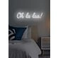 Oh la la Neon Flirtatious Charm and Allure