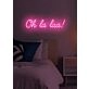 Oh la la Neon Flirtatious Charm and Allure
