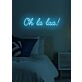 Oh la la Neon Flirtatious Charm and Allure