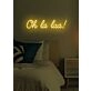 Oh la la Neon Flirtatious Charm and Allure