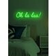 Oh la la Neon Flirtatious Charm and Allure