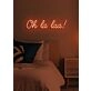Oh la la Neon Flirtatious Charm and Allure