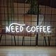 Need Coffee Neon Essential Fuel for Daily Grind