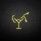 Woman in a cup' neon sign